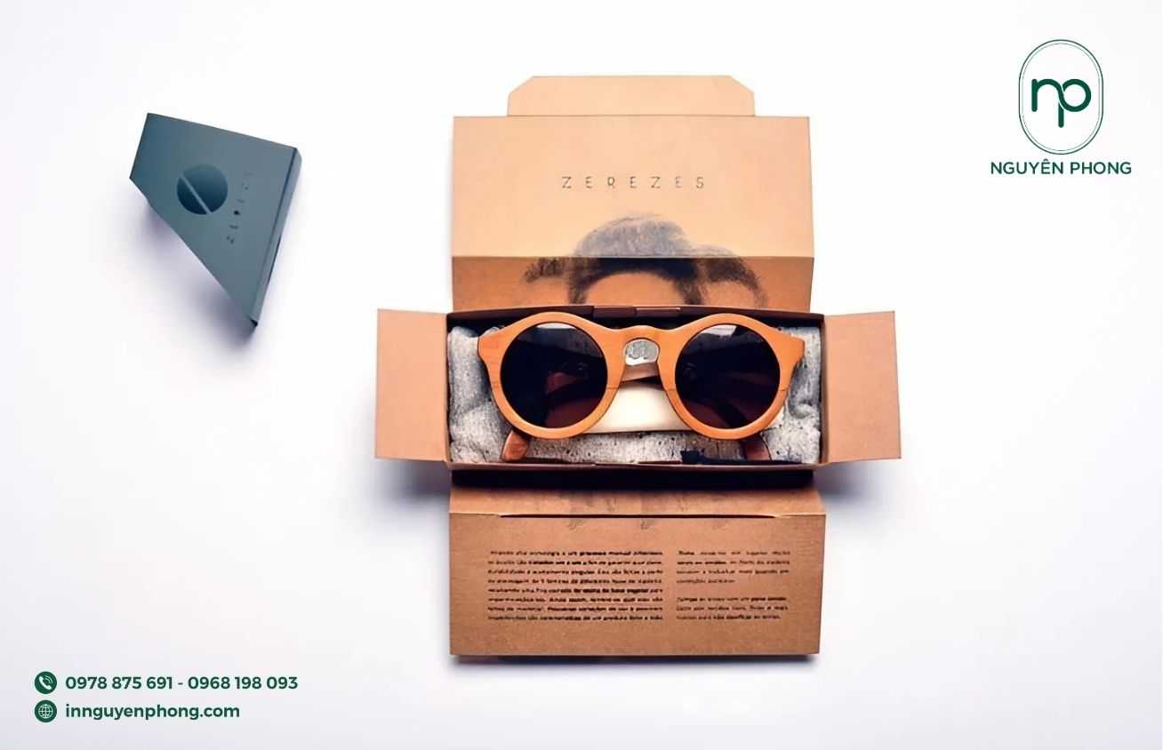 Mẫu hộp kraft đựng kính